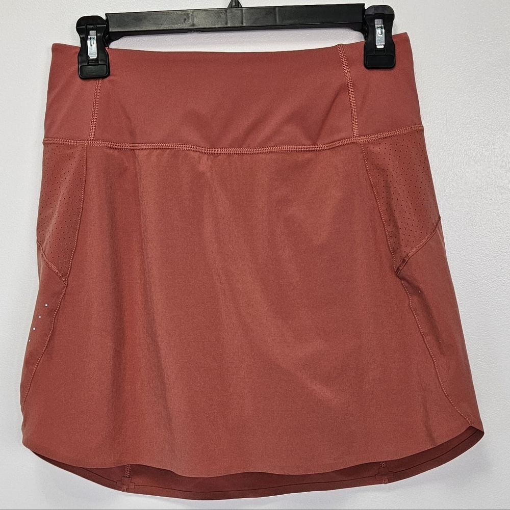 Athleta Mini Skirt in Warm Rust
